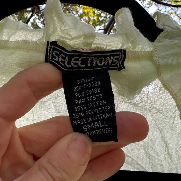 Y2K vintage ruffle tie front top - Picture 5 of 10